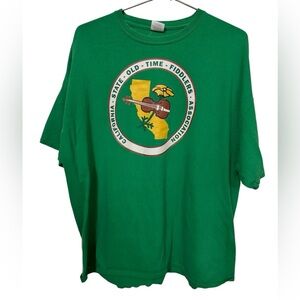 Vintage California State Old Time Fiddlers Association Green Men’s XL T-Shirt